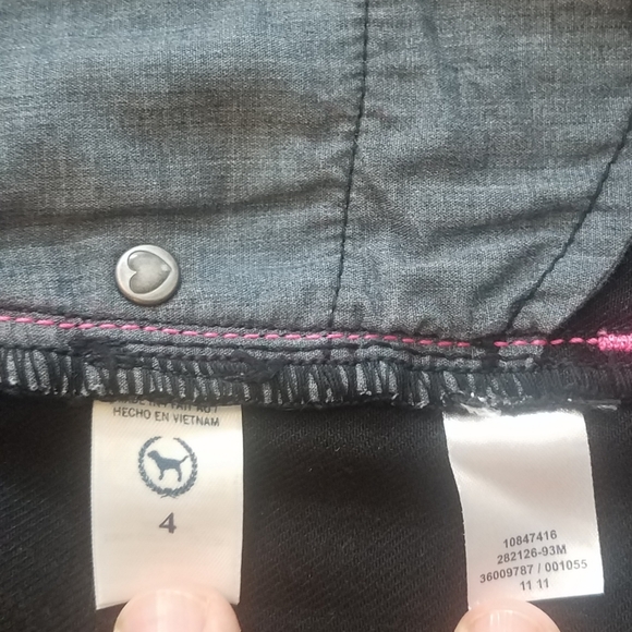 Victoria's Secret PINK black cut off jean shorts - Picture 4 of 9